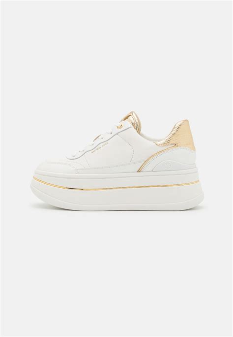 michael kors metallic gold sneakers|michael kors hayes.